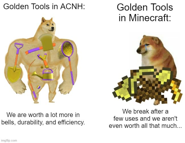 New Horizons Meme Golden Tools