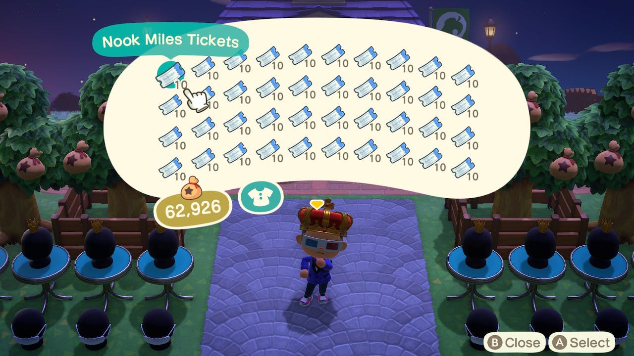 Nook Miles Tickets in Inventory