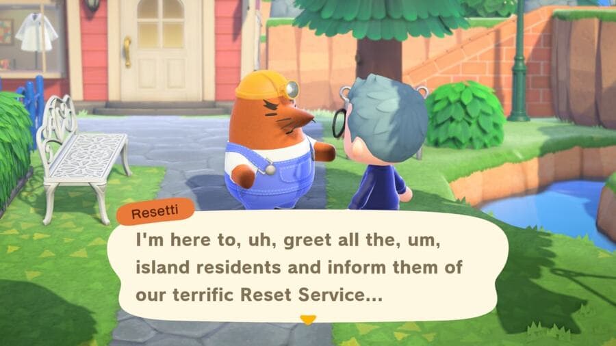 Resetti Animal Crossing Update