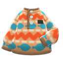 Printed Fleece Sweater