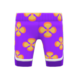 Silk Floral-Print Pants