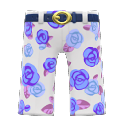Rose-Print Slacks