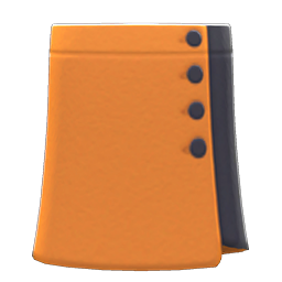 Buttoned Wraparound Skirt