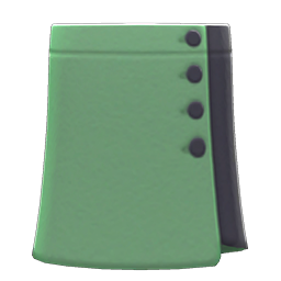Buttoned Wraparound Skirt