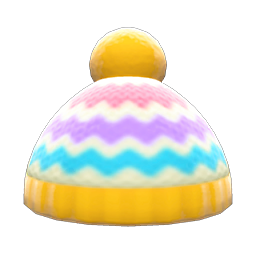 Colorful Striped Knit Cap