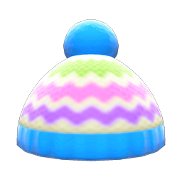 Colorful Striped Knit Cap