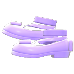 Shiny Bow Platform Shoes