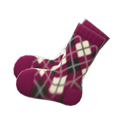 Argyle Crew Socks