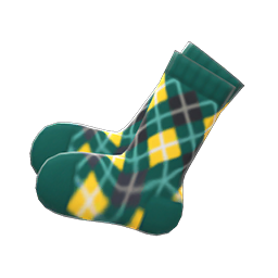 Argyle Crew Socks