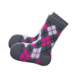 Argyle Crew Socks