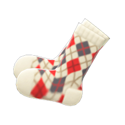 Argyle Crew Socks