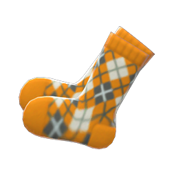 Argyle Crew Socks