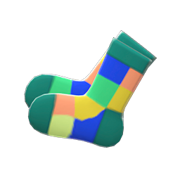 Color-Blocked Socks