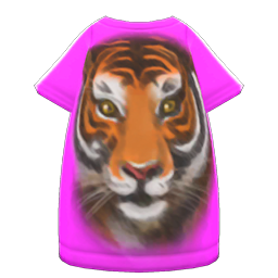 Tiger-Face Tee Dress