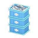 Stacked Fish Containers