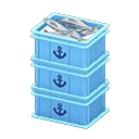 Stacked Fish Containers