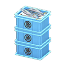 Stacked Fish Containers