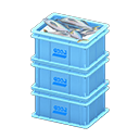 Stacked Fish Containers