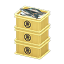 Stacked Fish Containers
