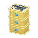 Stacked Fish Containers