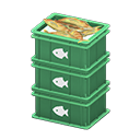 Stacked Fish Containers