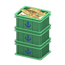 Stacked Fish Containers