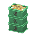 Stacked Fish Containers