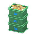Stacked Fish Containers