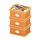 Stacked Fish Containers