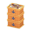 Stacked Fish Containers