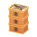 Stacked Fish Containers
