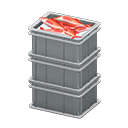 Stacked Fish Containers