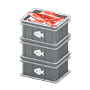 Stacked Fish Containers