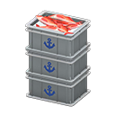 Stacked Fish Containers