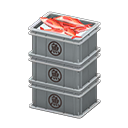 Stacked Fish Containers