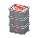 Stacked Fish Containers