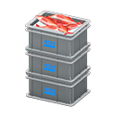 Stacked Fish Containers