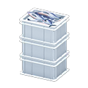 Stacked Fish Containers