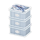Stacked Fish Containers