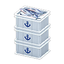Stacked Fish Containers