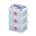 Stacked Fish Containers