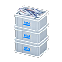 Stacked Fish Containers