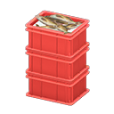 Stacked Fish Containers