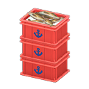 Stacked Fish Containers