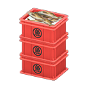 Stacked Fish Containers