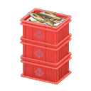 Stacked Fish Containers