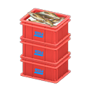 Stacked Fish Containers