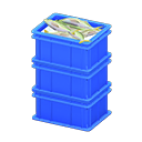 Stacked Fish Containers