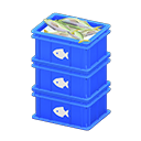 Stacked Fish Containers