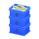 Stacked Fish Containers